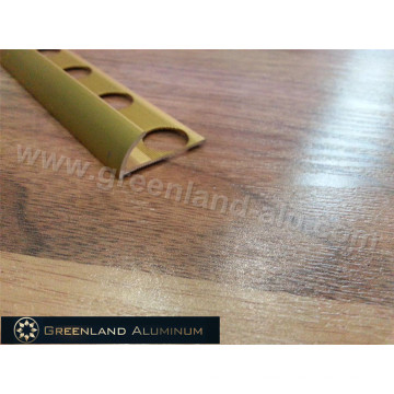 Recubrimiento redondo de aluminio para azulejos Cerimic con oro anodizado